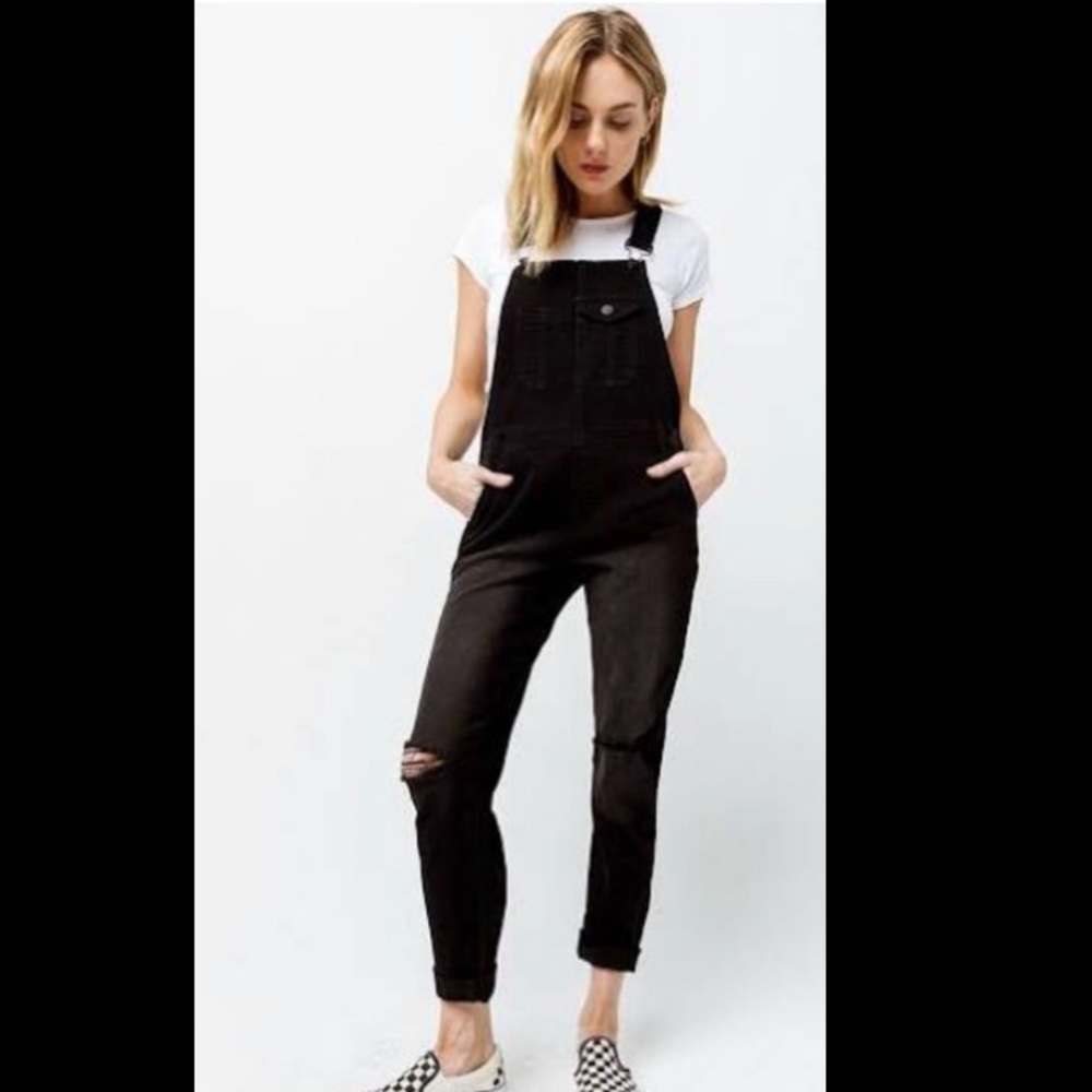 Brand new RSQ black distressed overall